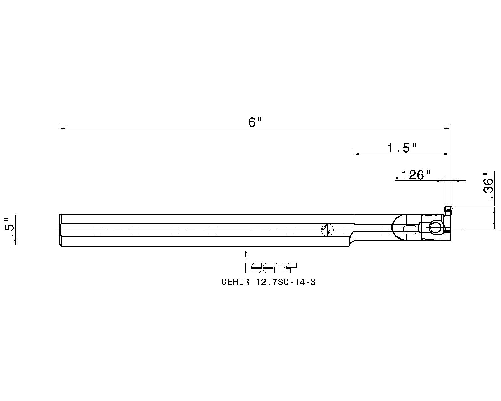 ISCAR Cutting Tools - Metal Working Tools - GEHIR/L-SC : 2801323