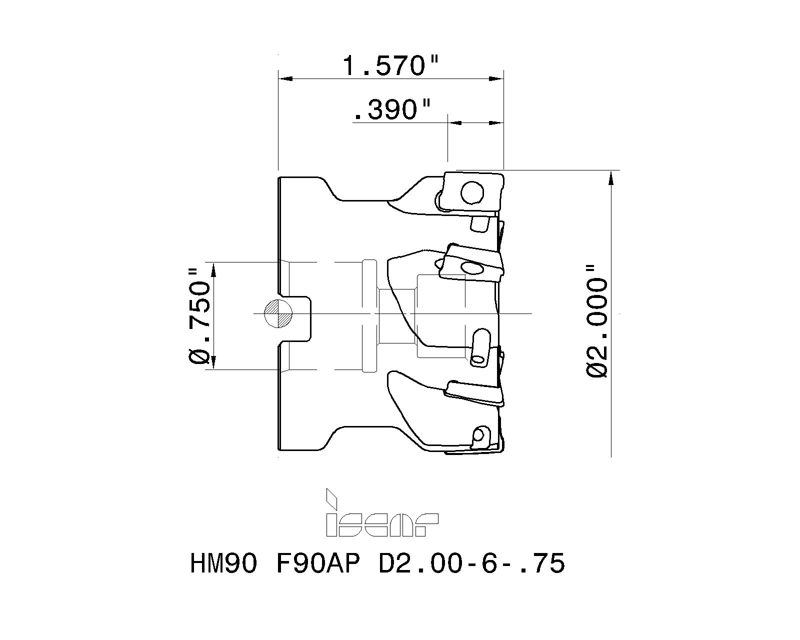 ISCAR Cutting Tools - Metal Working Tools - HM90 F90AP-10