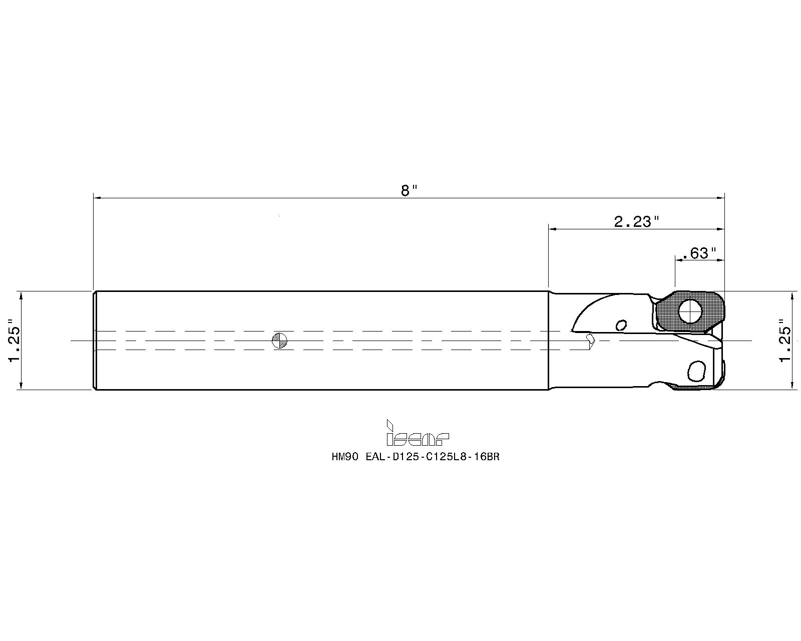 ISCAR Cutting Tools - Metal Working Tools - HM90 EAL-16BR