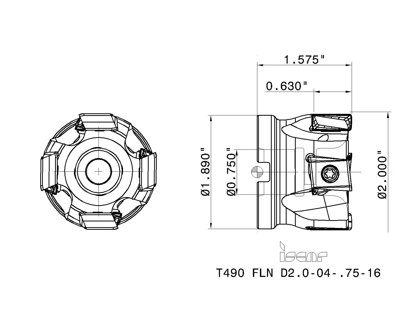 T490 FLN D2.0-04-.75-16 