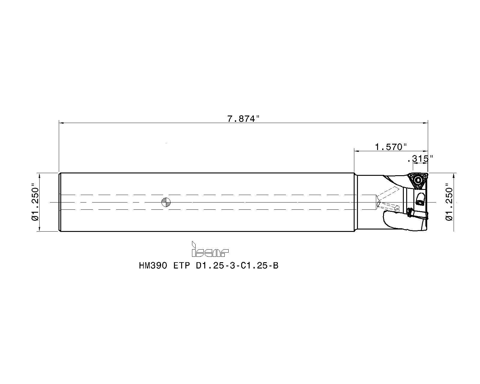 ISCAR Cutting Tools - Metal Working Tools - HM390 ETP-10 : 3106628