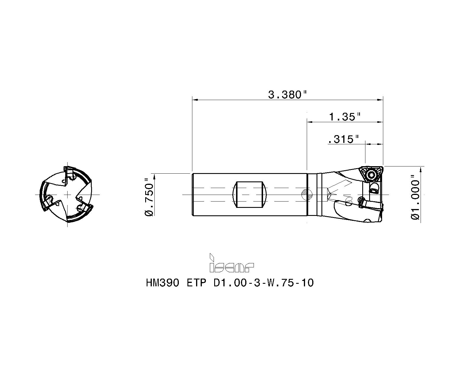 Iscar Cutting Tools Metal Working Tools Hm390 Etp 10 Hm390 Etp D1 00 3 W 75 10 Iscar Cutting Tools Metal Working Tools Hm390 Etp 10 Hm390 Etp D1 00 3 W 75 10