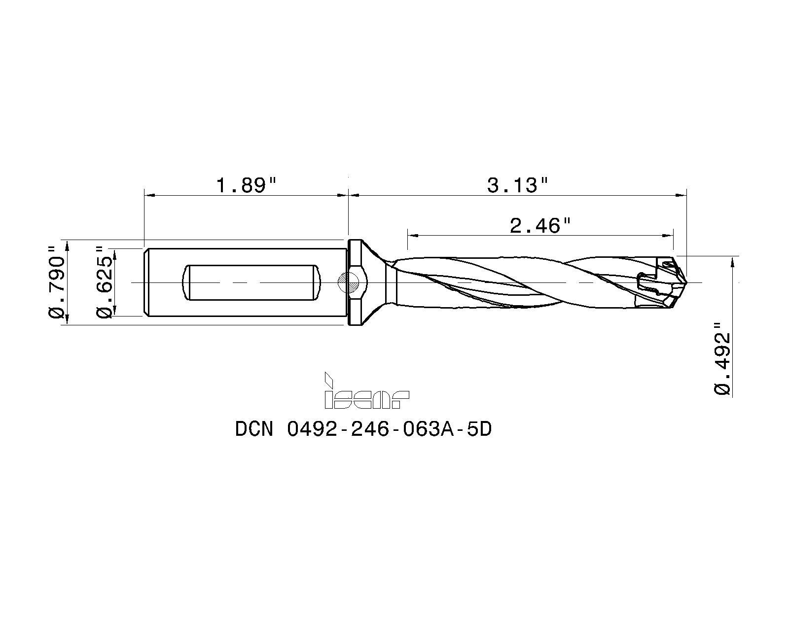 ISCAR Cutting Tools - Metal Working Tools - DCN A-5D : 3202286 ISCAR Cutting Tools - Metal Working Tools - DCN A-5D : 3202286