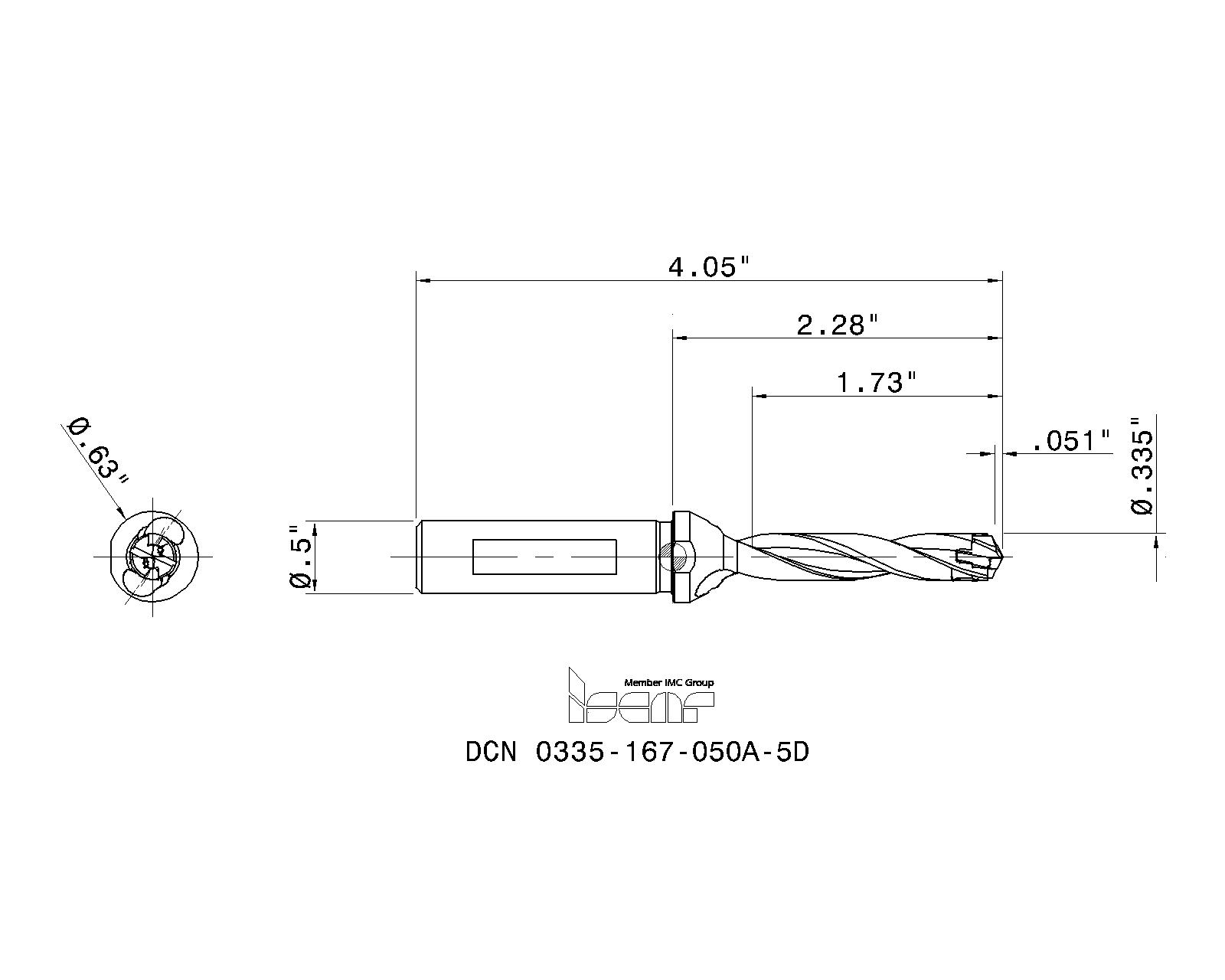 ISCAR Cutting Tools - Metal Working Tools - DCN A-5D : 3202293 ISCAR Cutting Tools - Metal Working Tools - DCN A-5D : 3202293