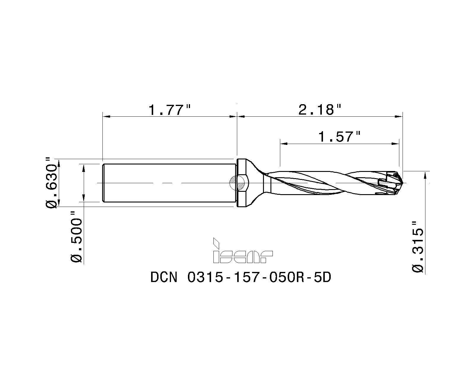 ISCAR Cutting Tools - Metal Working Tools - DCN R-5D : 3202617 