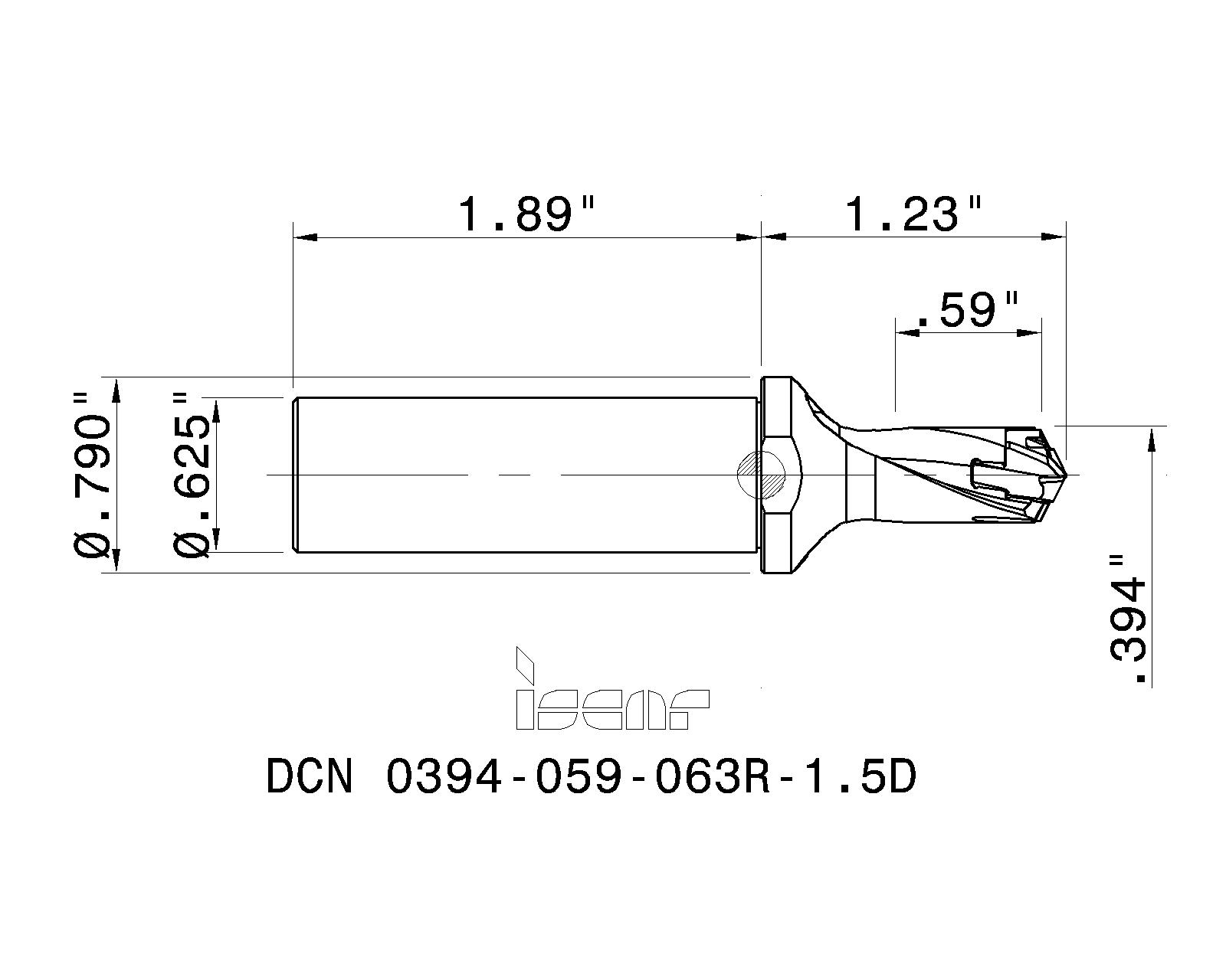 ISCAR Cutting Tools Metal Working Tools DCN R1.5D 3202622 DCN