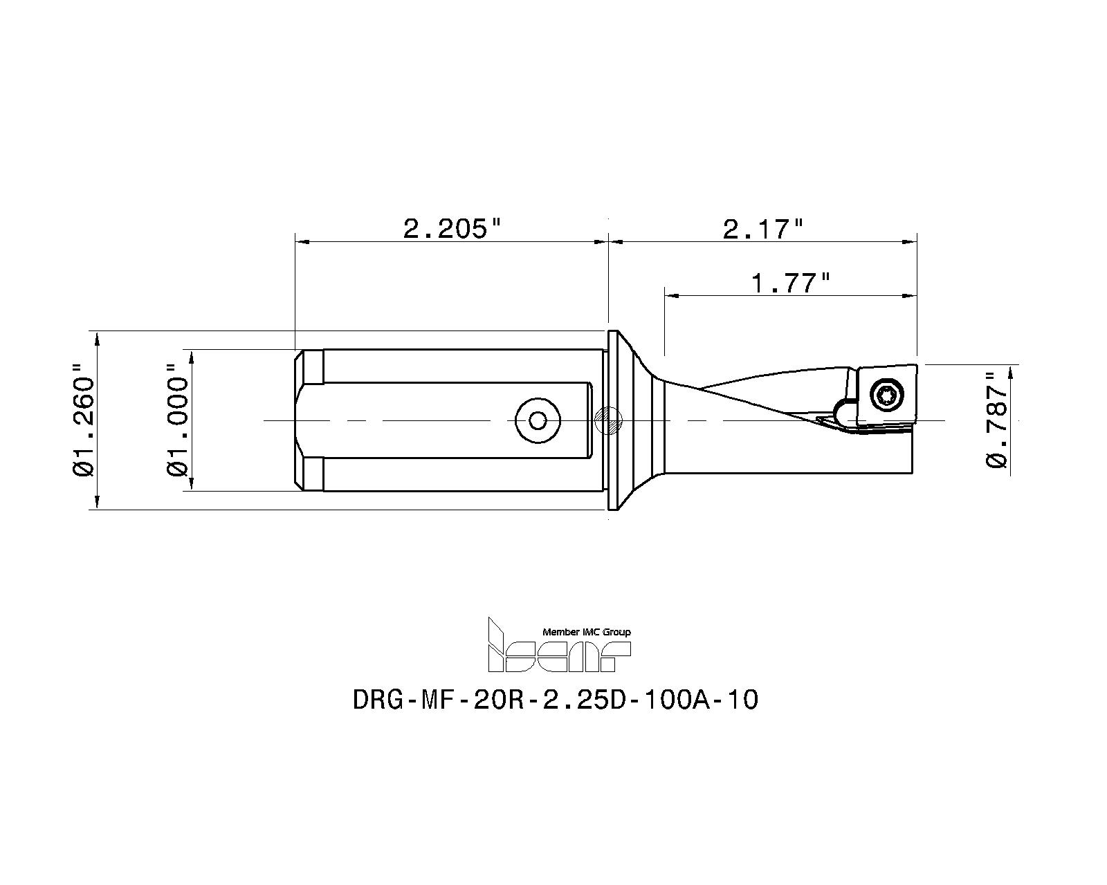 ISCAR Cutting Tools - Metal Working Tools - DRG-MF : 3203776 - DRG