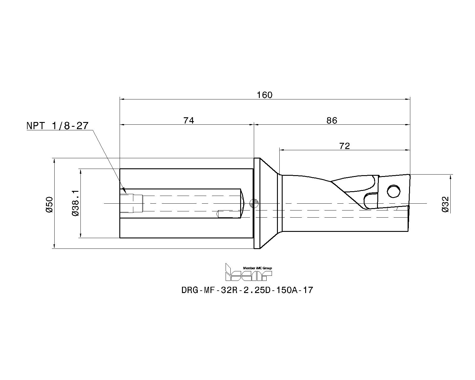 ISCAR Cutting Tools - Metal Working Tools - DRG-MF : 3203778 - DRG