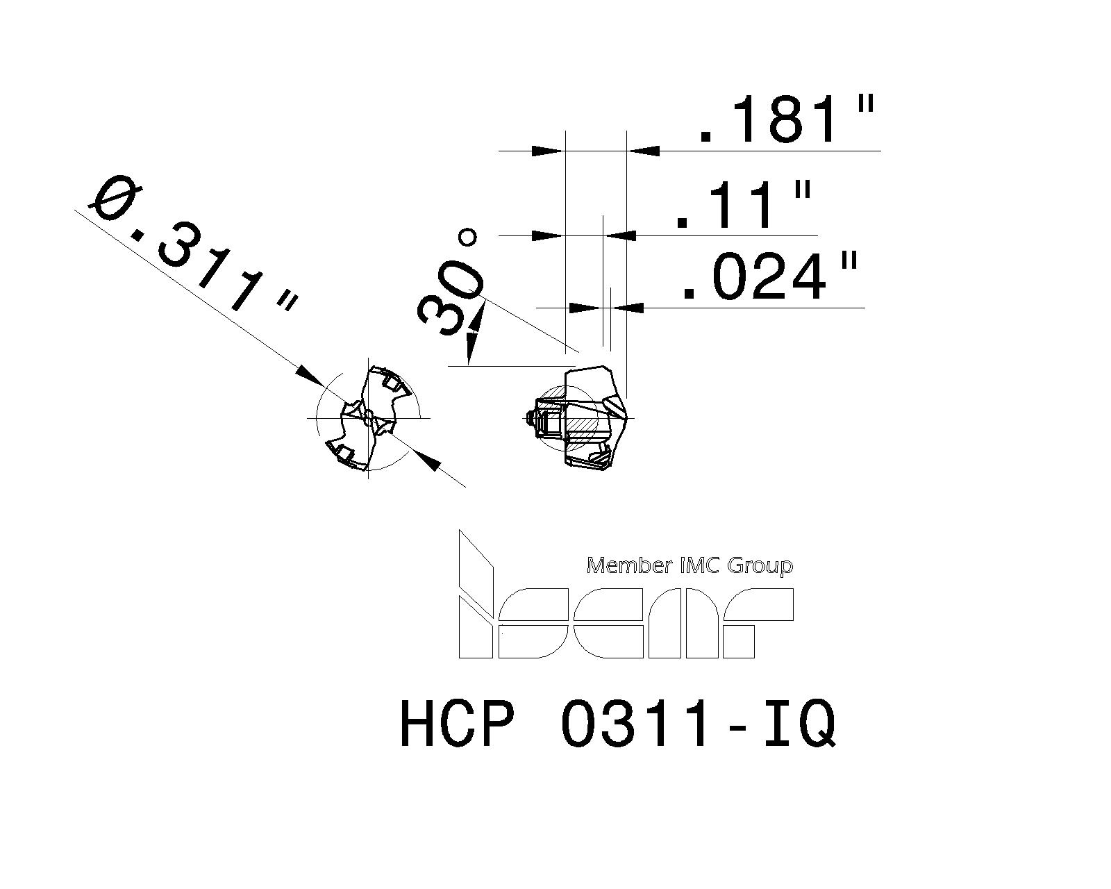 ISCAR Cutting Tools - Metal Working Tools - HCP-IQ : 3311612 - HCP ISCAR Cutting Tools - Metal Working Tools - HCP-IQ : 3311612 - HCP