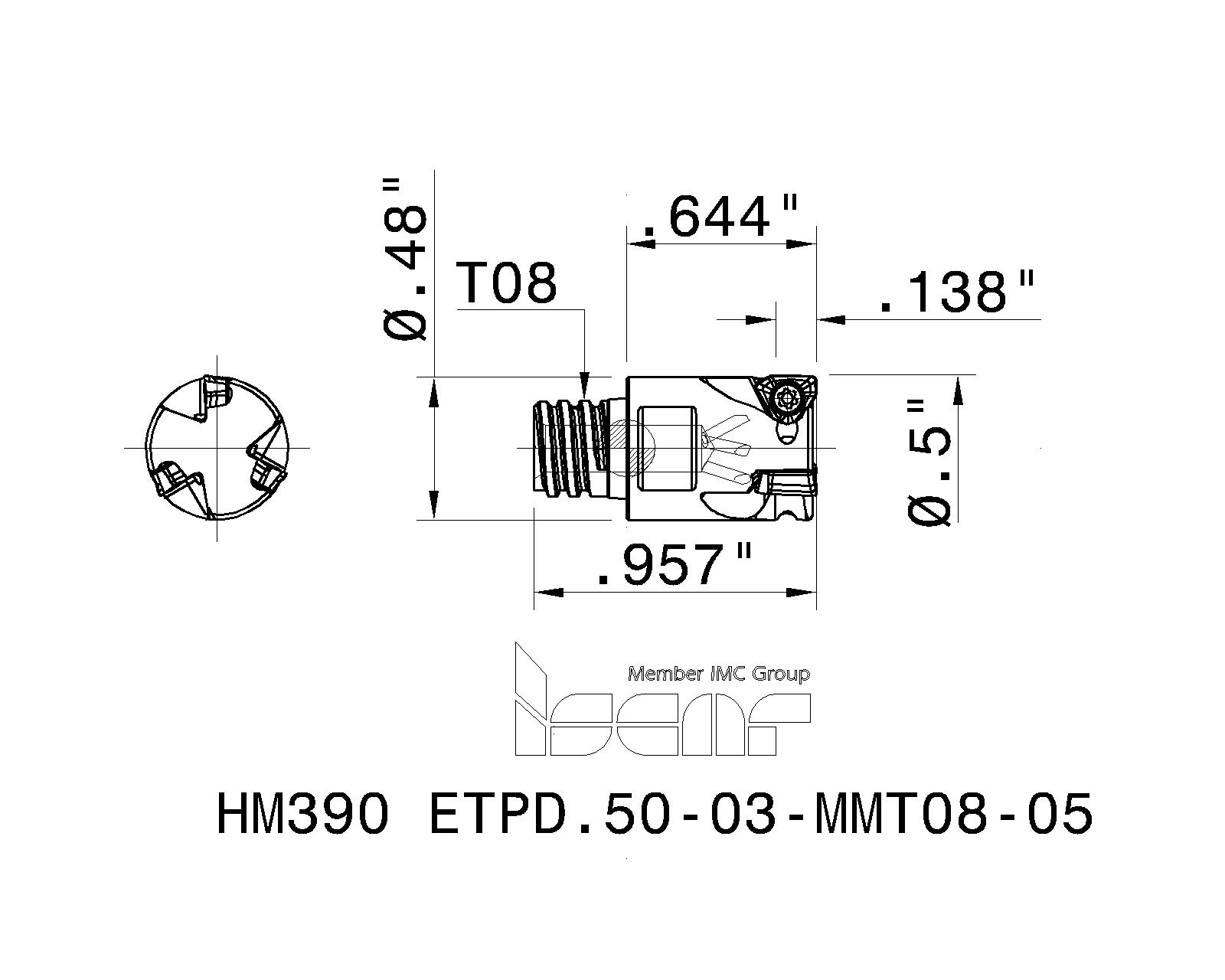 無料 イスカル ヘリIQミル HM390 FTP D040-3-16-10