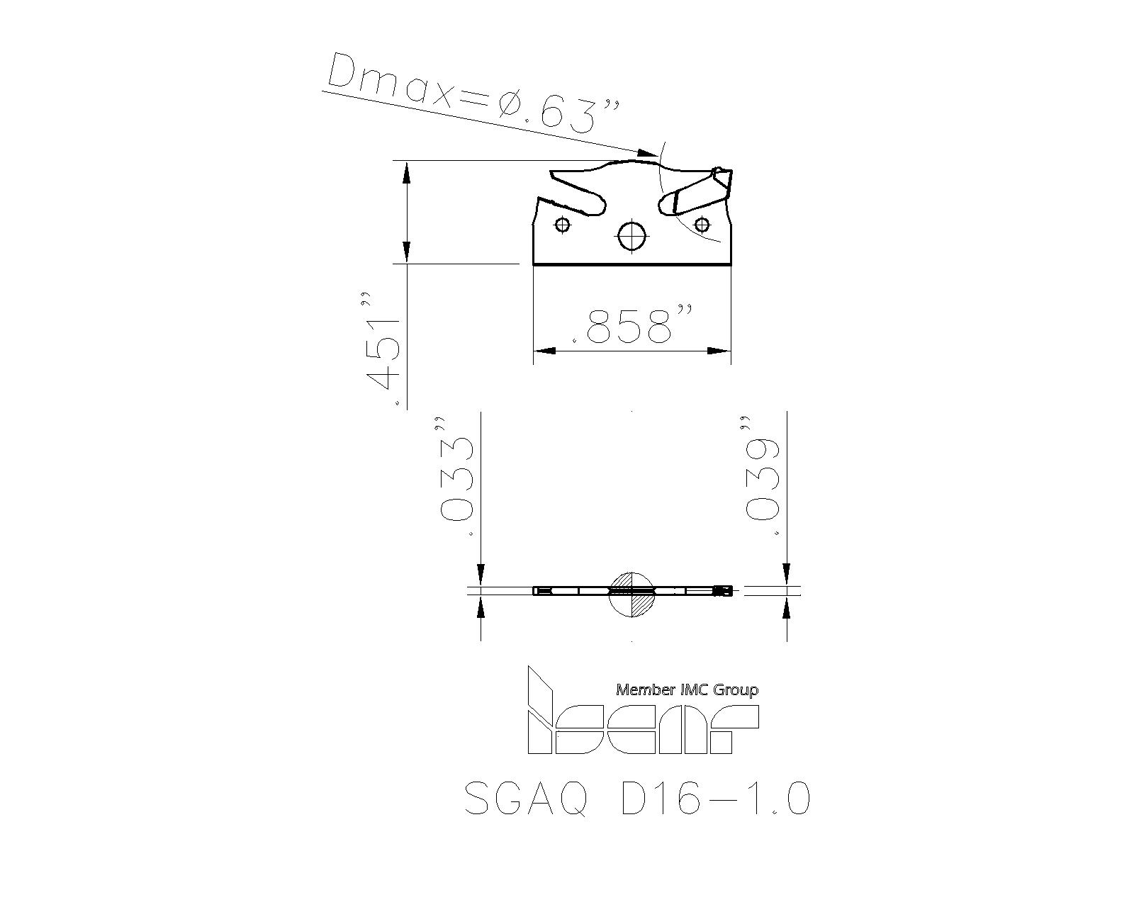 SGAFR 12-1.2-D18 イスカルジャパン セルフグリップホルダー SGAFR121