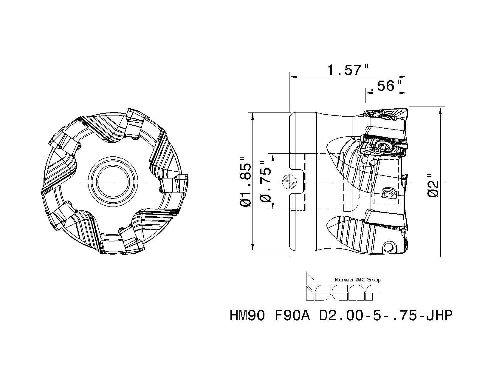 ISCAR Cutting Tools Metal Working Tools HM90 F90A15JHP 3418491