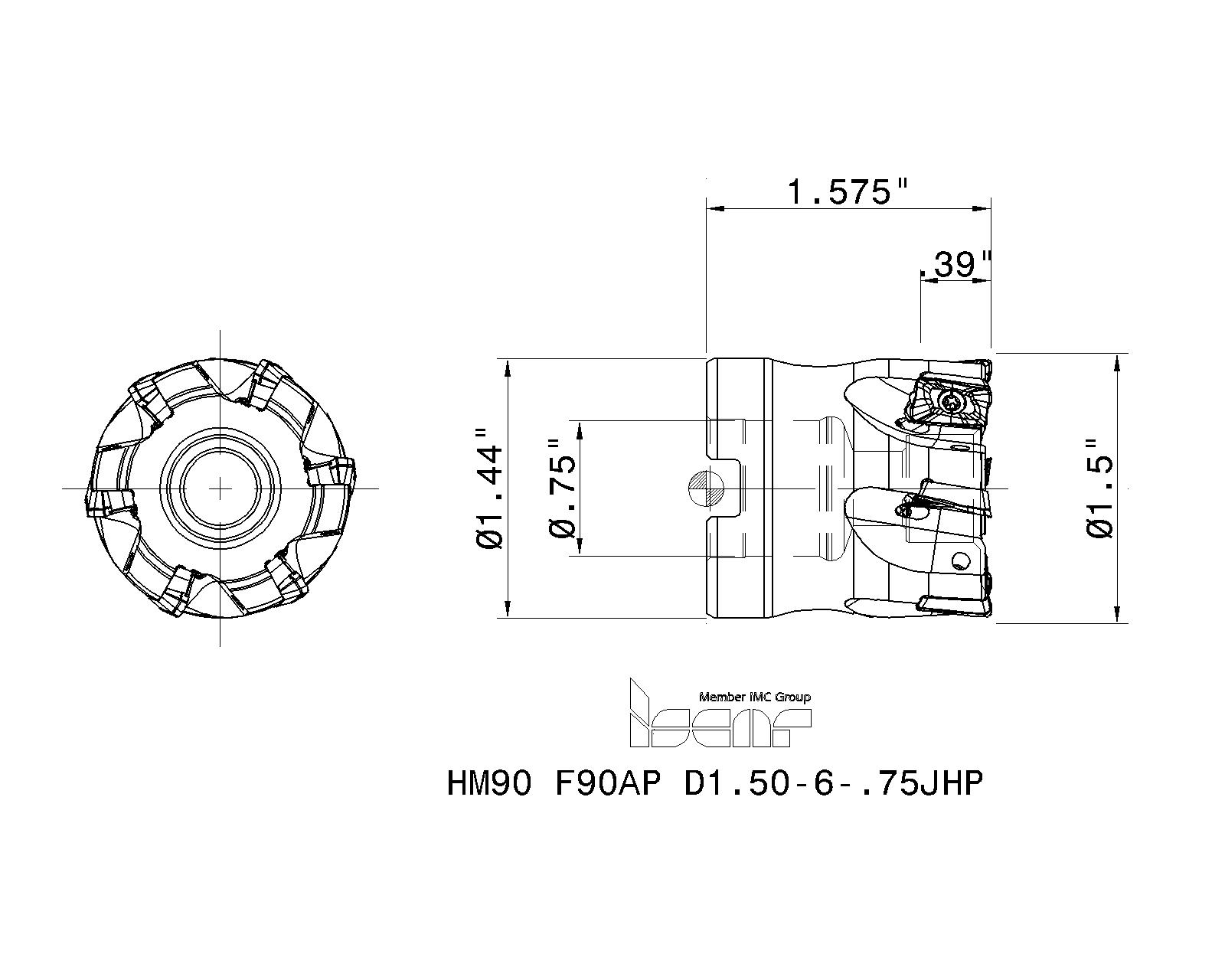 ISCAR Cutting Tools Metal Working Tools HM90 F90AP10JHP 3418496