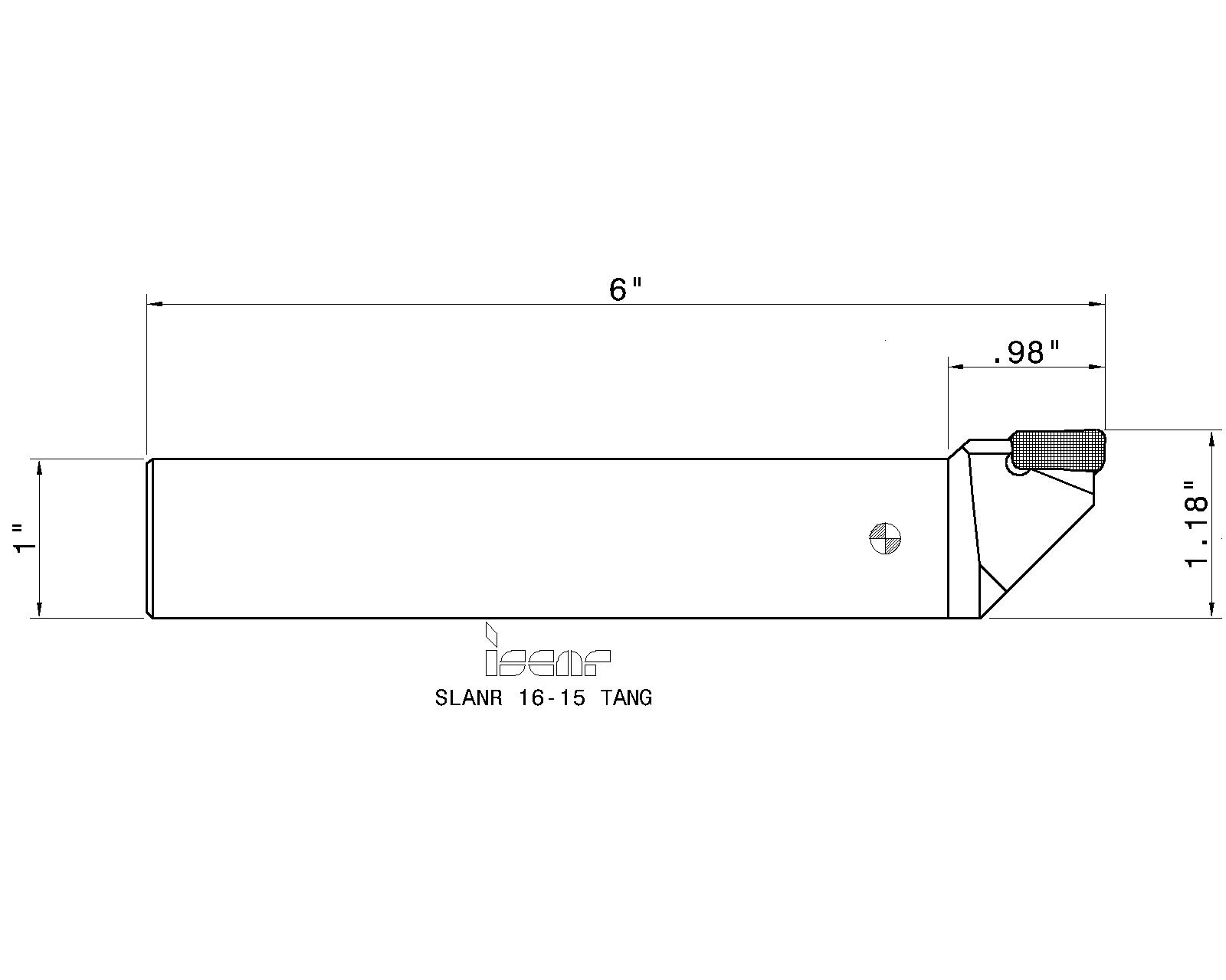 ISCAR Cutting Tools - Metal Working Tools - SLANR/L-TANG : 3602117 