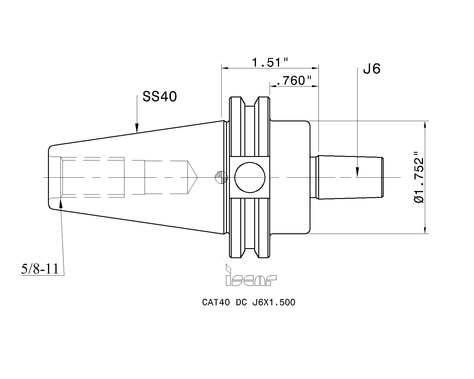 ISCAR Cutting Tools Metal Working Tools CATDCJ 4501486 CAT40