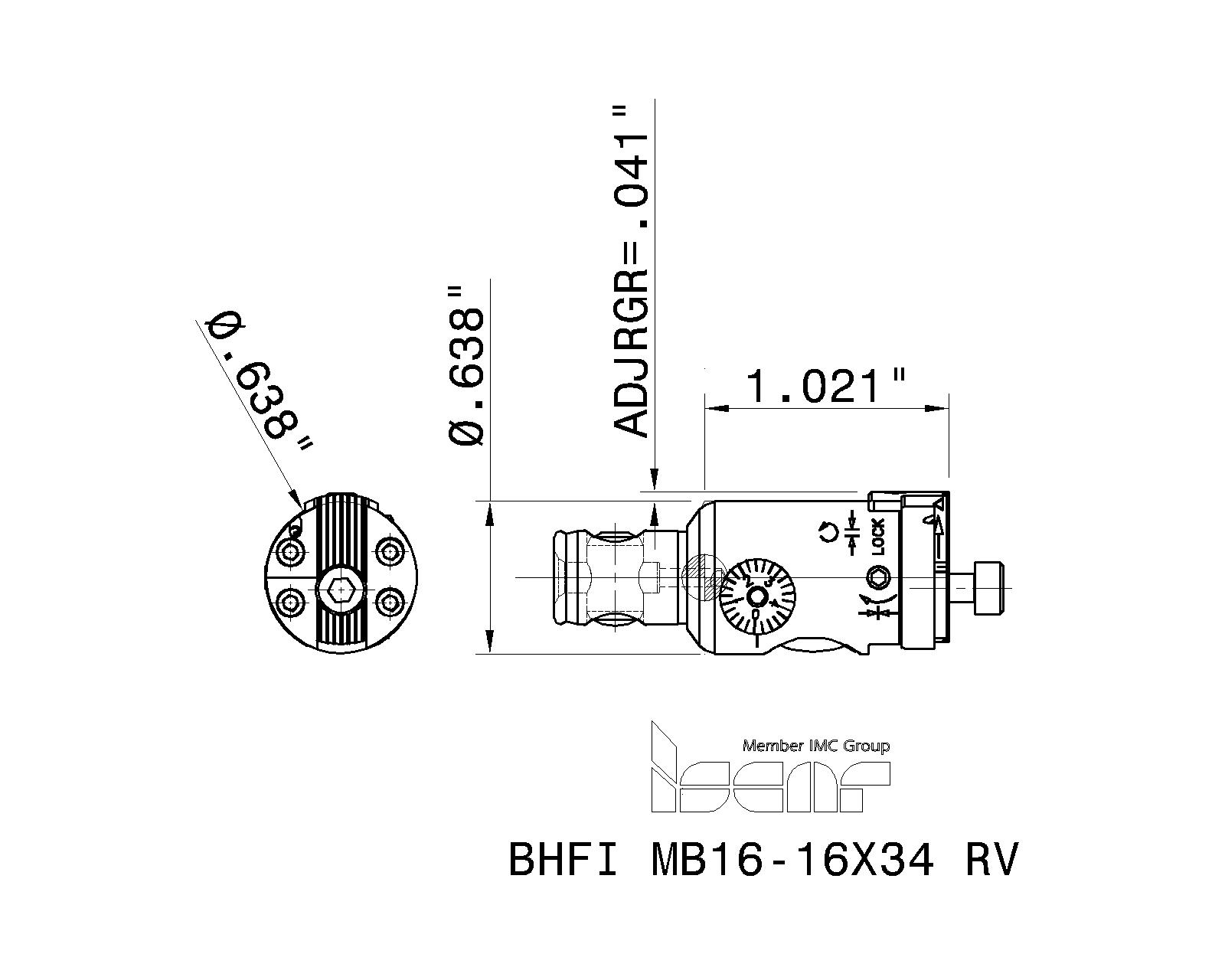 Iscar-EMT BHFI MB16-16x34 