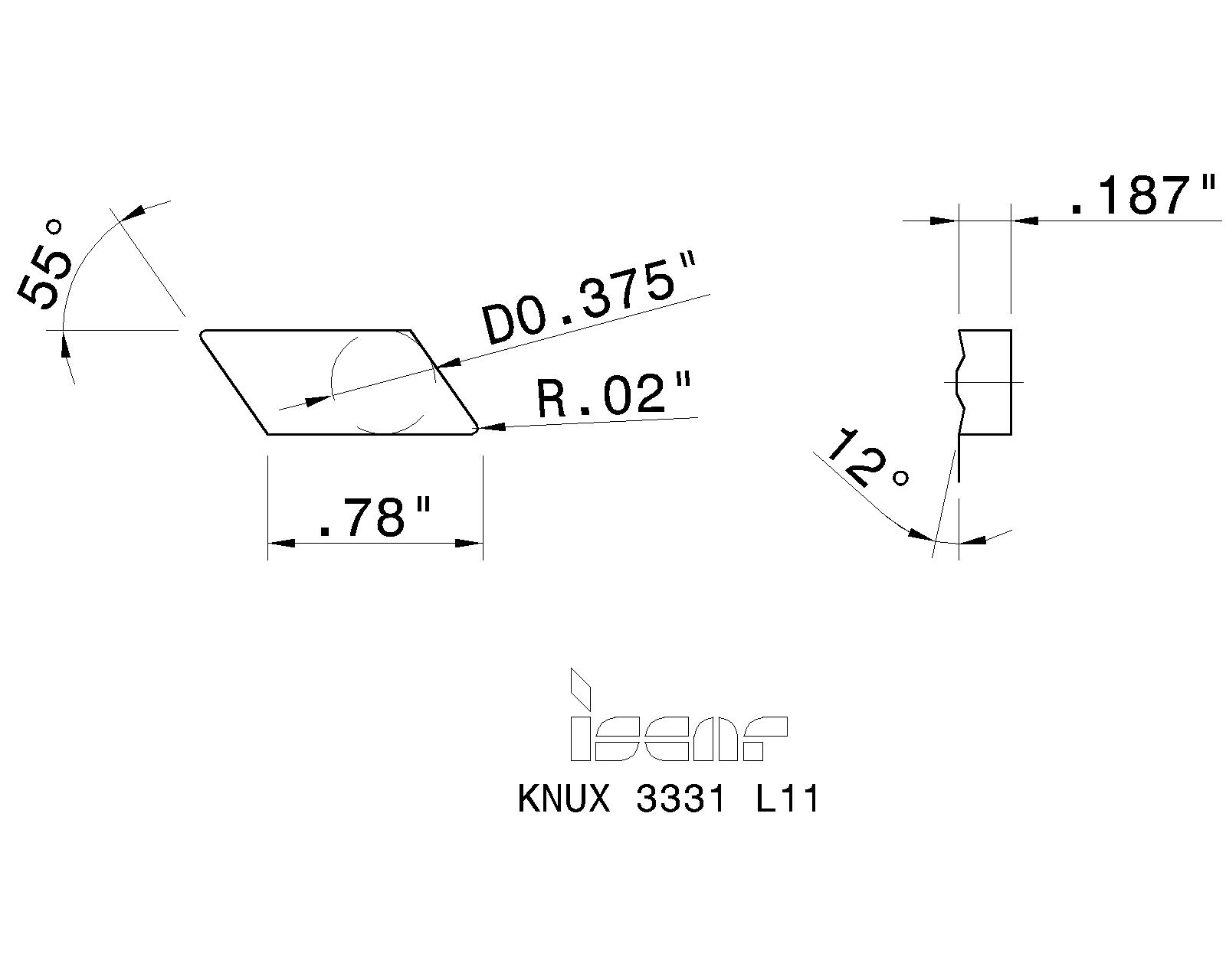 ISCAR Cutting Tools - Metal Working Tools - KNUX : 5504865 - KNUX