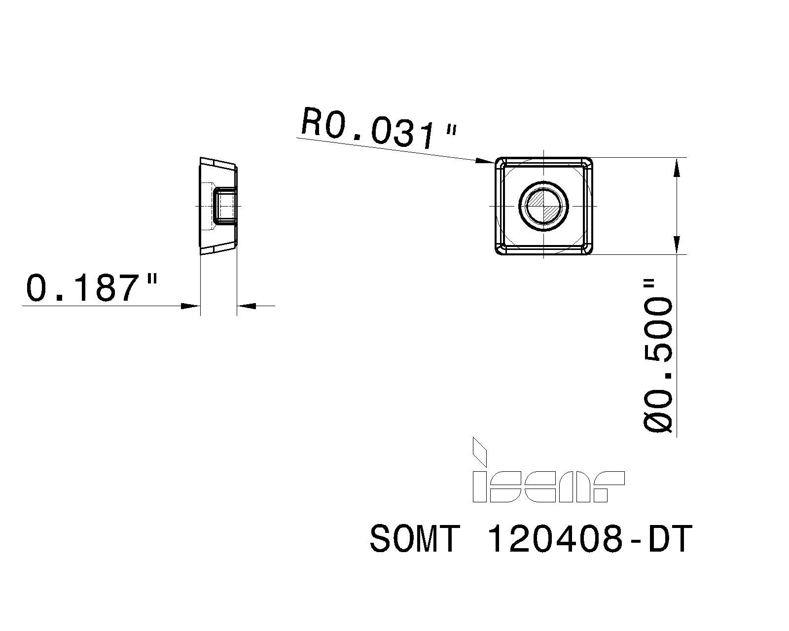 ISCAR Cutting Tools - Metal Working Tools - SOMT-DT : 5505289