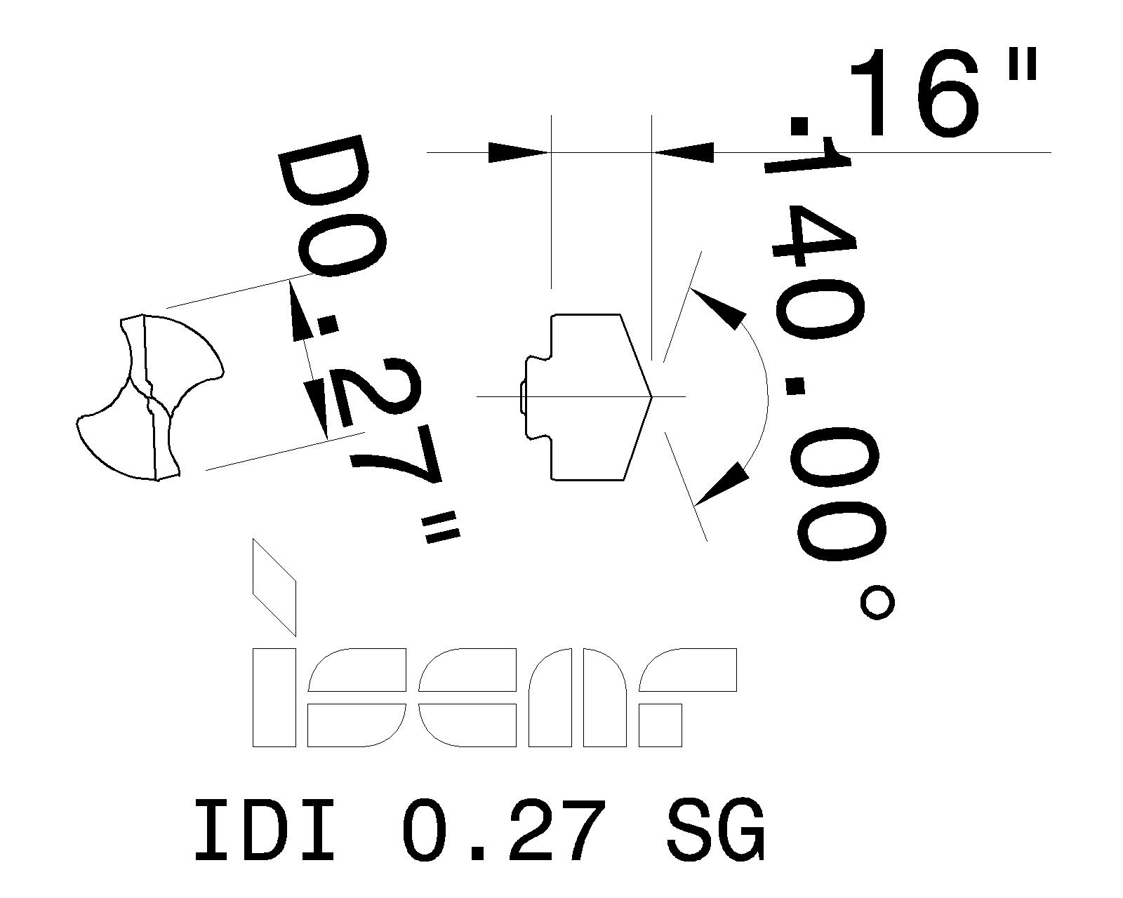 ISCAR Cutting Tools Metal Working Tools IDISG 5505598 IDI 0268SG