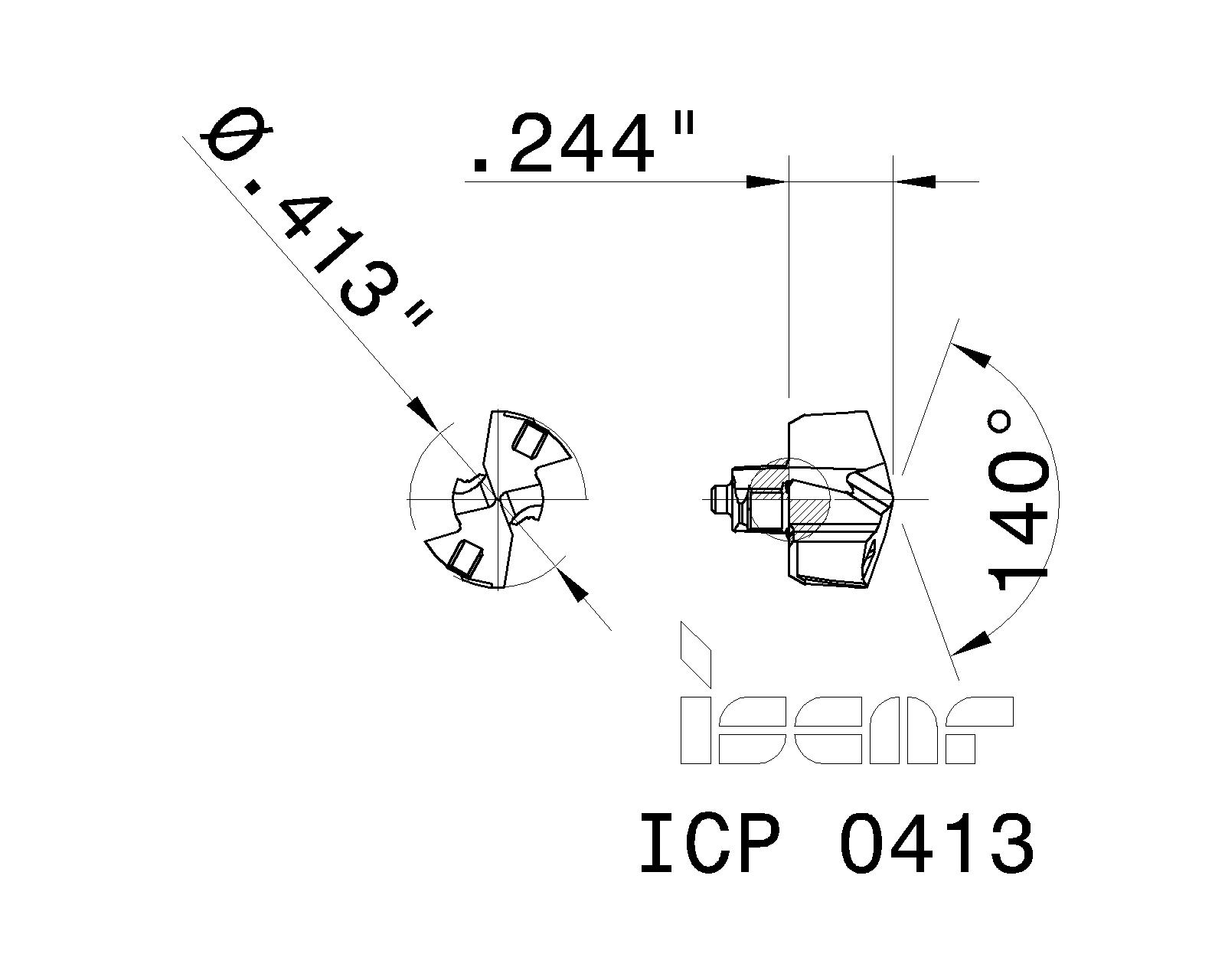 ISCAR Cutting Tools - Metal Working Tools - ICP : 5506635 - ICP 0413