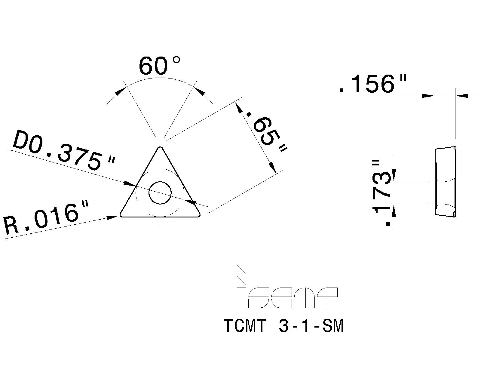 ISCAR Cutting Tools - Metal Working Tools - TCMT-SM : 5550449