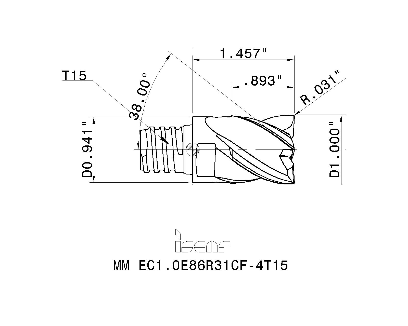 ISCAR Cutting Tools Metal Working Tools MM ECCF 5623037 MM EC1