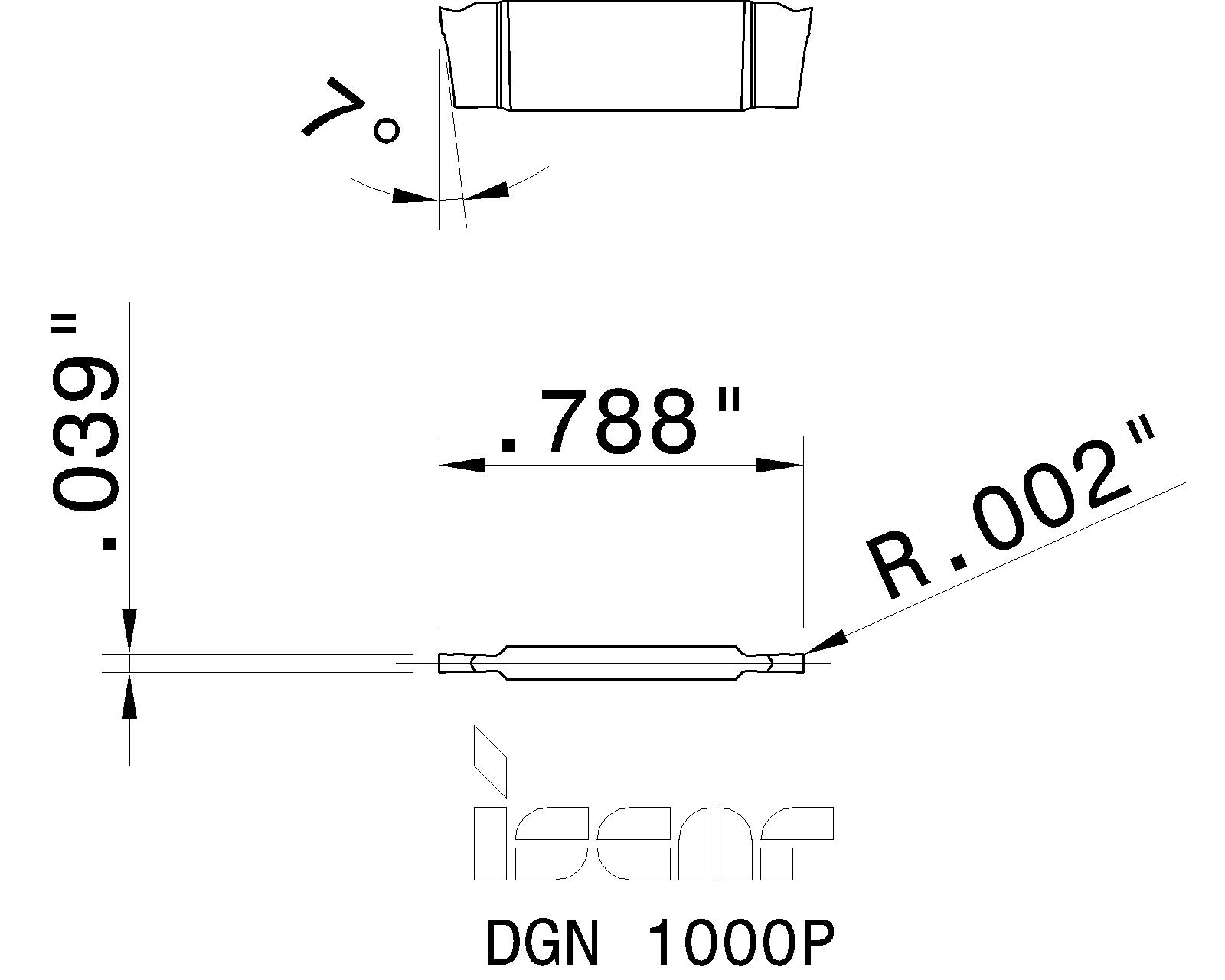 ISCAR Cutting Tools Metal Working Tools DGNP 6003280 DGN 1000P