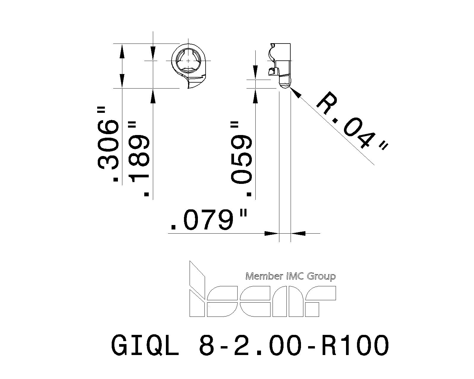 イスカル GIQR 8-2.00-0.10 カムグルーブ IC528 通販