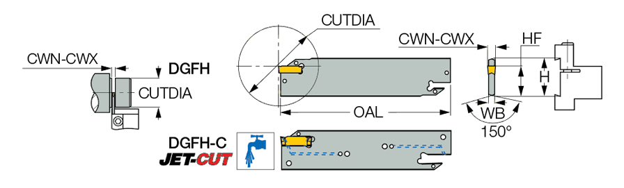 Iscar Cutting Tools Metal Working Tools Dgfh Dgfh 32 3