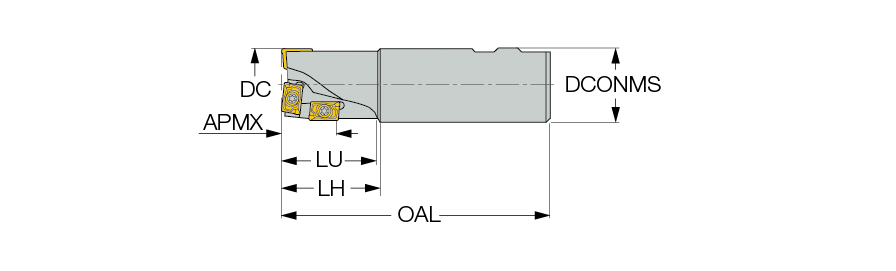 イスカル ヘリ2000 エンドミル HM90 E90A HM90E90A-D25-4-C25 イスカルジャパン(株) - 3