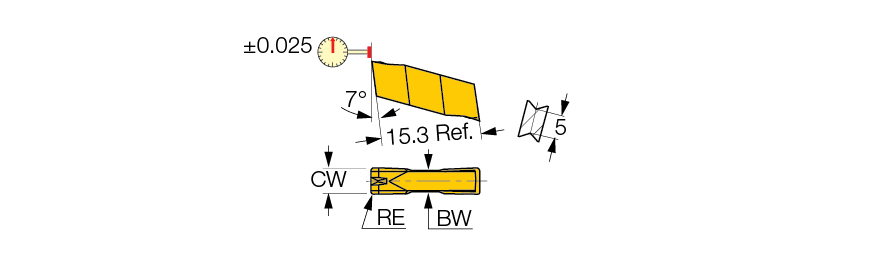 ISCAR Cutting Tools - Metal Working Tools - GIP-E : 6492431 - GIP