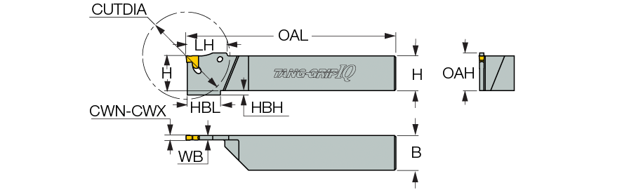 ISCAR Cutting Tools - Metal Working Tools - TGTR/L-IQ : 2301894