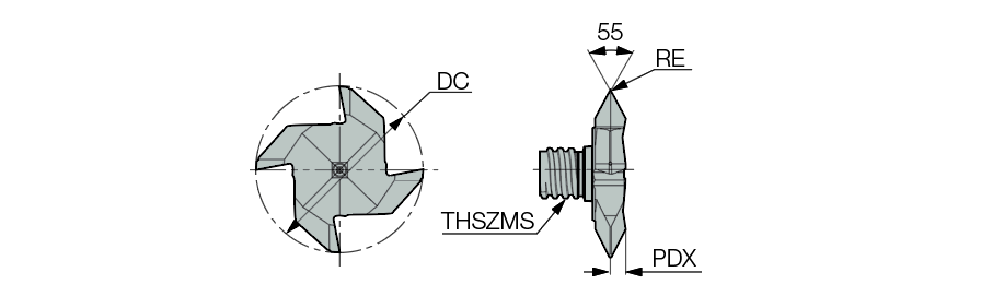 ISCAR Cutting Tools - Metal Working Tools - MM TRD-W : 6403866 - MM TRD22-W55-14P-4T08 ISCAR Cutting Tools - Metal Working Tools - MM TRD-W : 6403866 - MM TRD22-W55-14P-4T08
