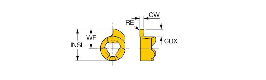 ISCAR Cutting Tools - Metal Working Tools - GIQR/L 11 : 6402638