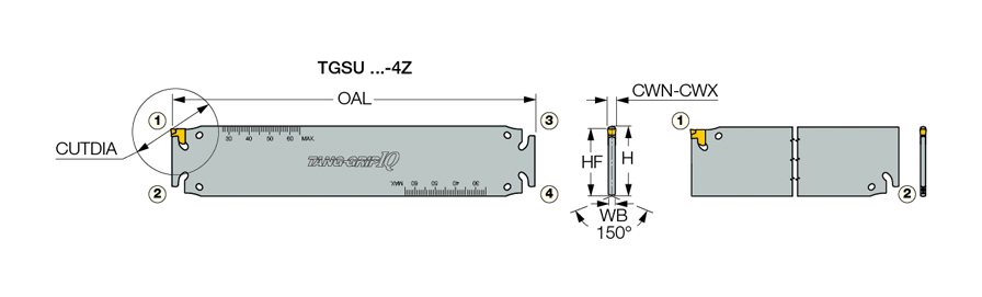 イスカル タンググリップＩＱ ブレード ＴＧＳＵ TGSU 35-3-IQ-4Z【621