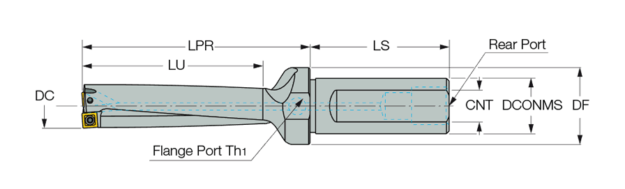 ISCAR Cutting Tools - Metal Working Tools - DR-4D-T : 3202327 -  DR180-072-25-06-4D-T