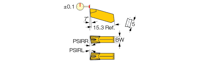 GIM 4 IC354 Single Insert ISCAR INSERT