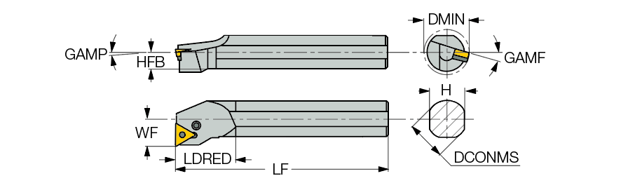 ISCAR Cutting Tools - Metal Working Tools - S-PTFNR/L : 3601109 ...