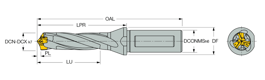 逸品】 イスカル ロジック3カム ヘッド交換式ドリルホルダー D3N A-3D <br>D3N 140-042-16A-3D 1本<br><br>  228-8154<br><br><br><br><br> O585