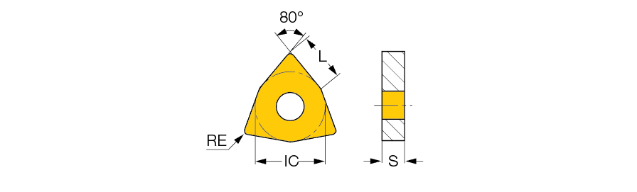 ISCAR Cutting Tools - Metal Working Tools - WNMG-TF : 5596898