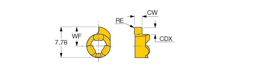 ISCAR Cutting Tools - Metal Working Tools - GIQR/L 8 : 6402484