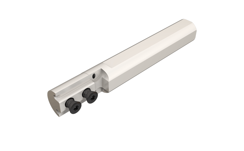 0.10 mm 0.230 7.9 mm 0.3125 Minimum Bore Diameter Maximum Bore Depth 0.006 Shank Dia Projection Solid Carbide Tool Tool Radius 5.84 mm 40.6 mm Micro 100 QBT-2301600 Quick Change Boring Tool with Top Rake Chip Breaker 0.040 1.600 1.02 mm 0.10 mm 0.230 7.9 mm 0.3125 Minimum Bore Diameter Maximum Bore Depth 0.006 Shank Dia Projection Solid Carbide Tool Tool Radius 5.84 mm 40.6 mm Micro 100 QBT-2301600 Quick Change Boring Tool with Top Rake Chip Breaker 0.040 1.600 1.02 mm